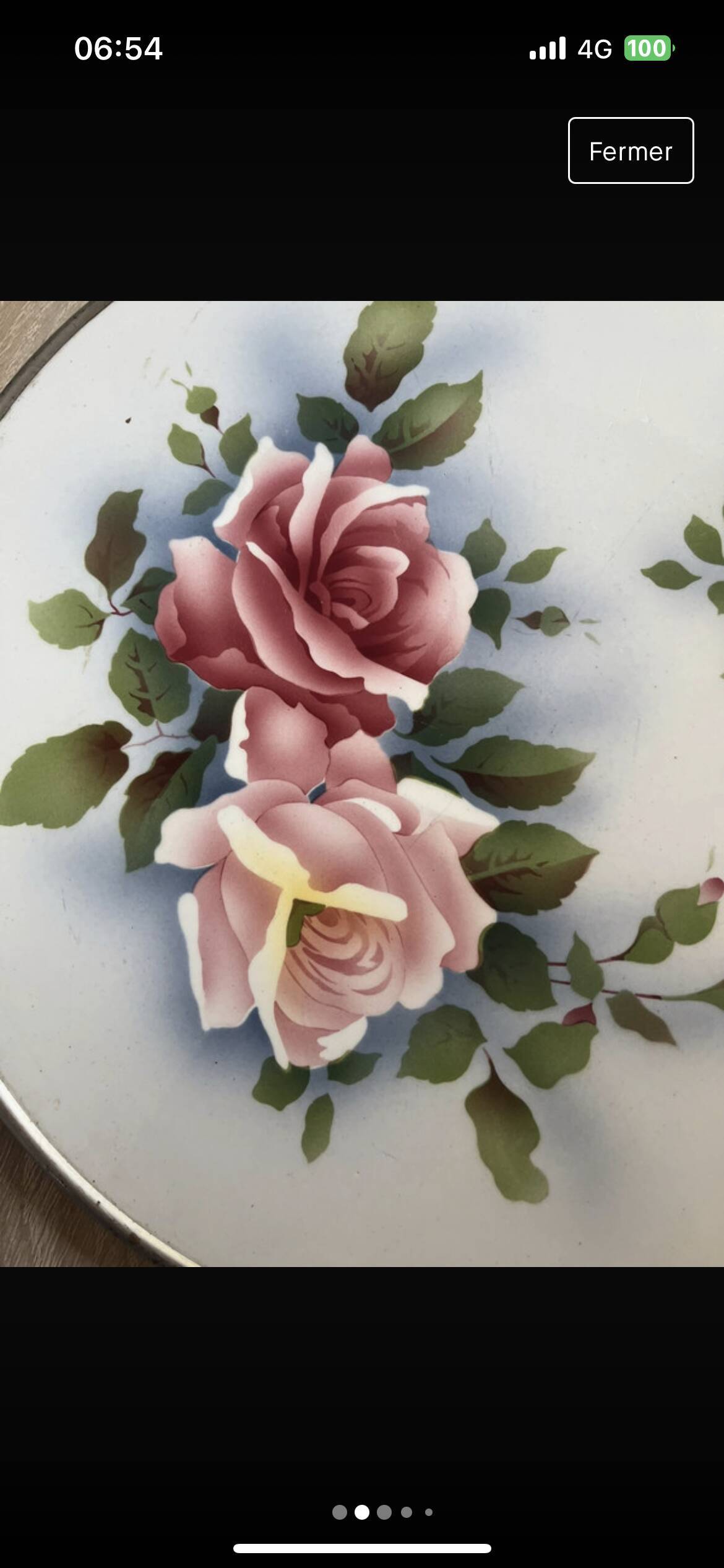 Earthenware tray 40s