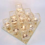 Large glass ice chandelier from Murano by Kalmar, Austria, 1960s.