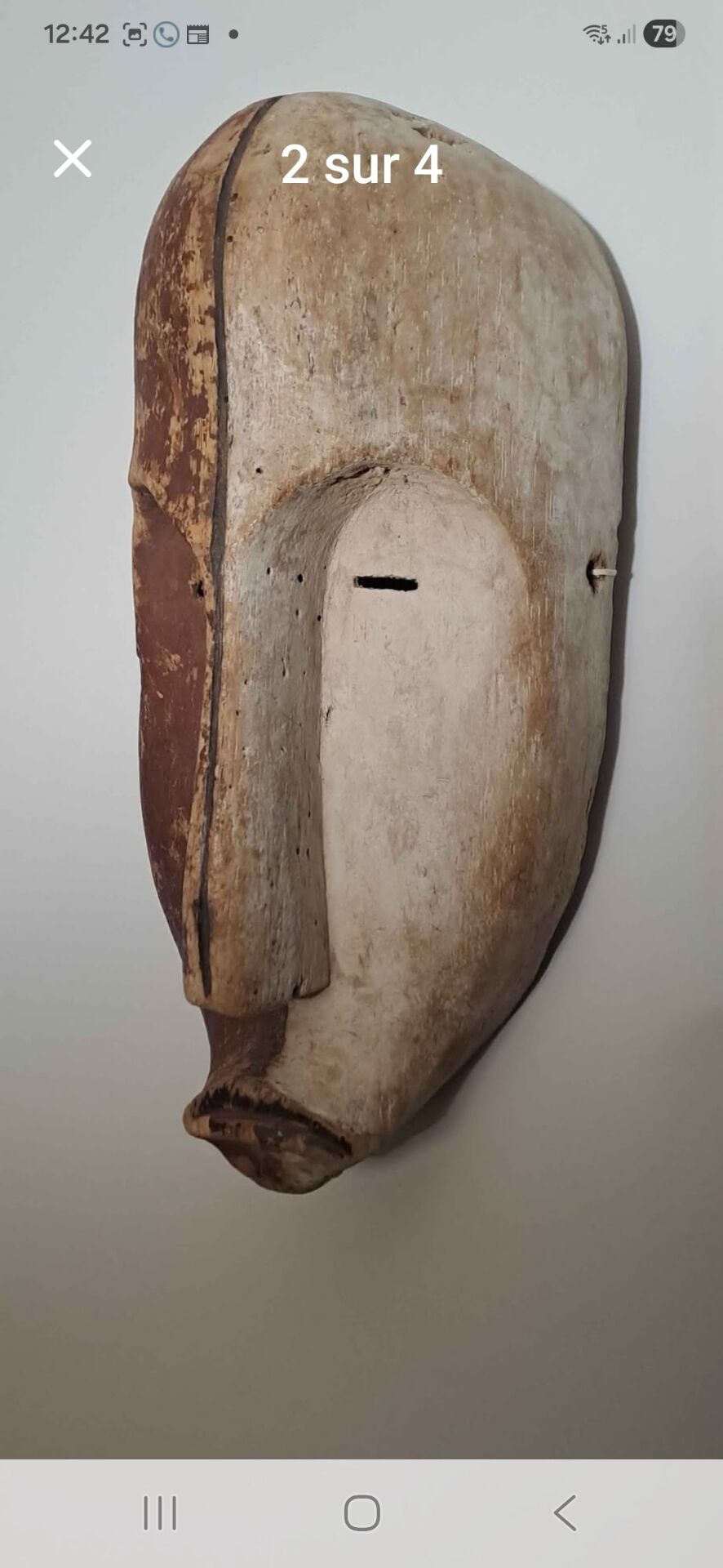 Masque africain fang début 20e-eeuwse #statue #tribus #lega
