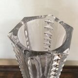 Vase hexagonal cristal biseauté