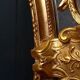 Miroir ovale vintage de style Rococo Louis XV