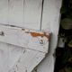 Small solid antique wooden shutter, 104cm high x 54cm wide