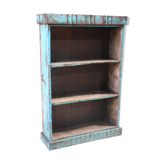 Shelf blue old old teak