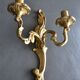 Wall lamp in twisted golden bronze baroque 2 lights