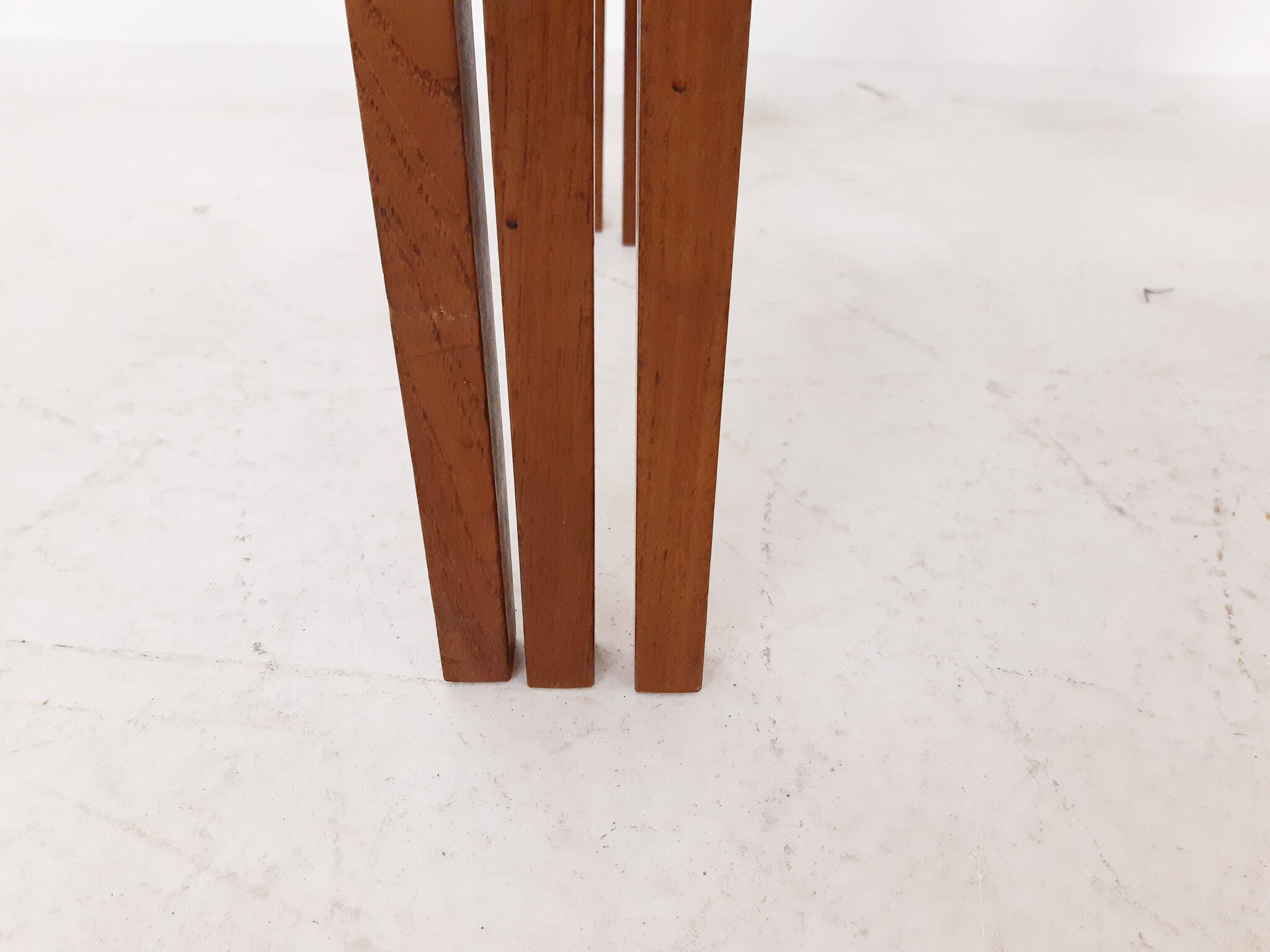 Mid-century teak nesting tables, The Netherlands 1950's