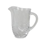 Crystal jug, Italian design, 1970s, made in Italy