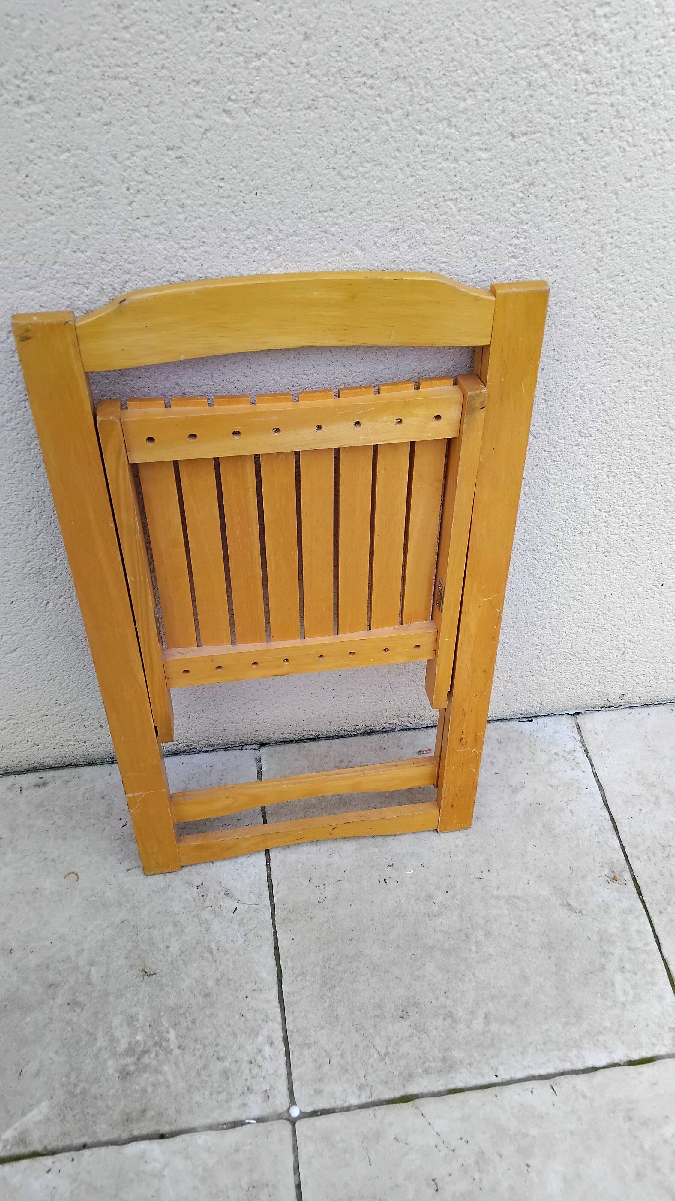 Vintage aldo jacober folding chair from the 70s