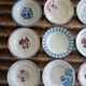 16 mismatched antique deep plates