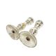 Pair of Candle Holders, Amalgam Glass