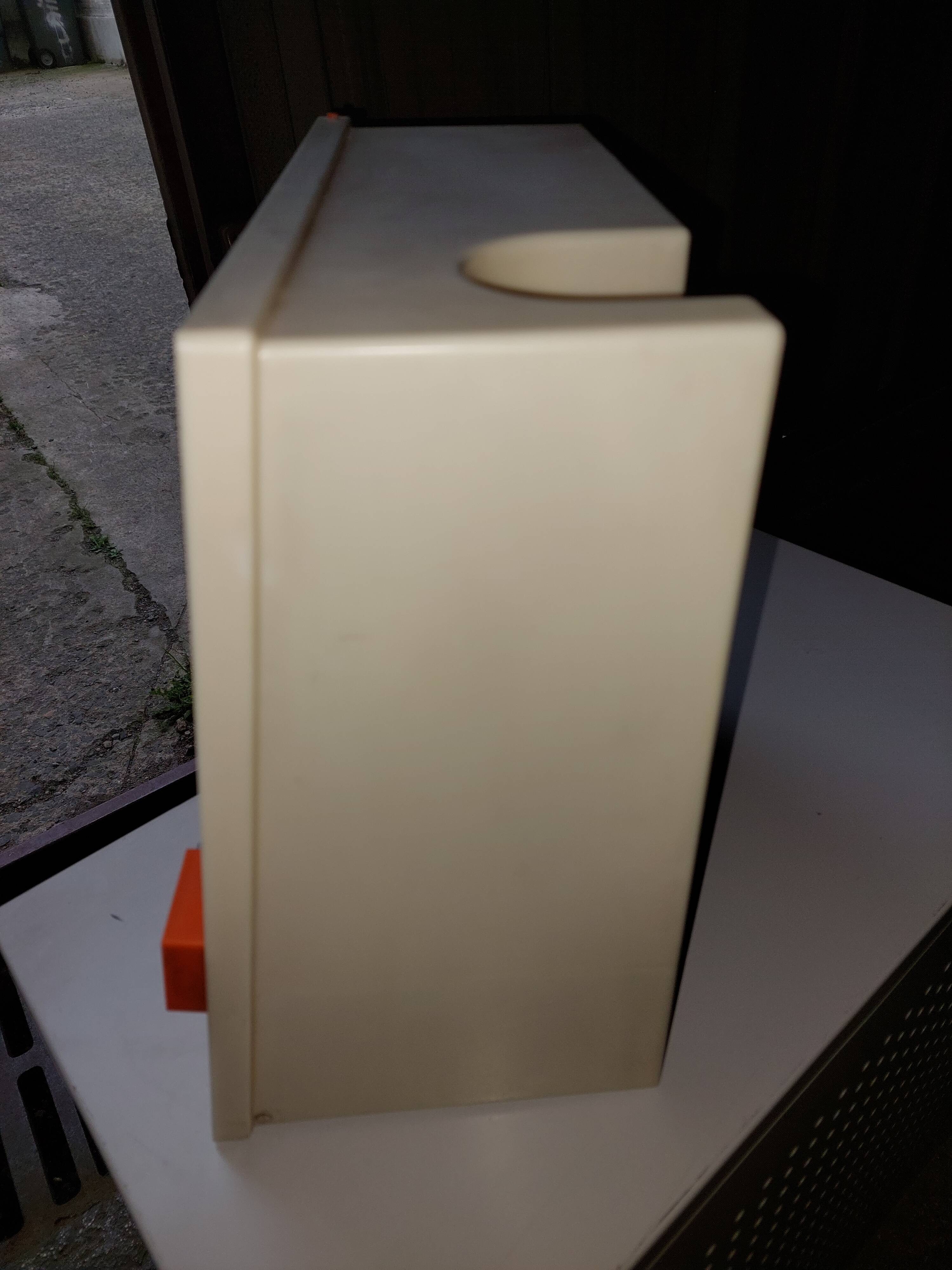 Used vintage plastic bathroom cabinet