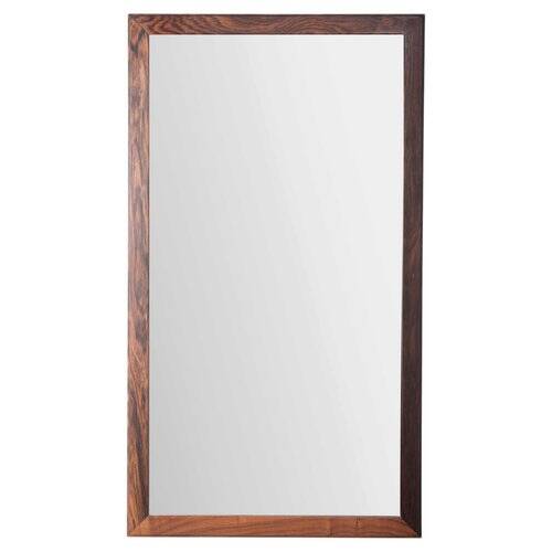Model 366 Rosewood Wall Mirror by Aksel Kjersgaard for Odder, Denmark, 1960s
