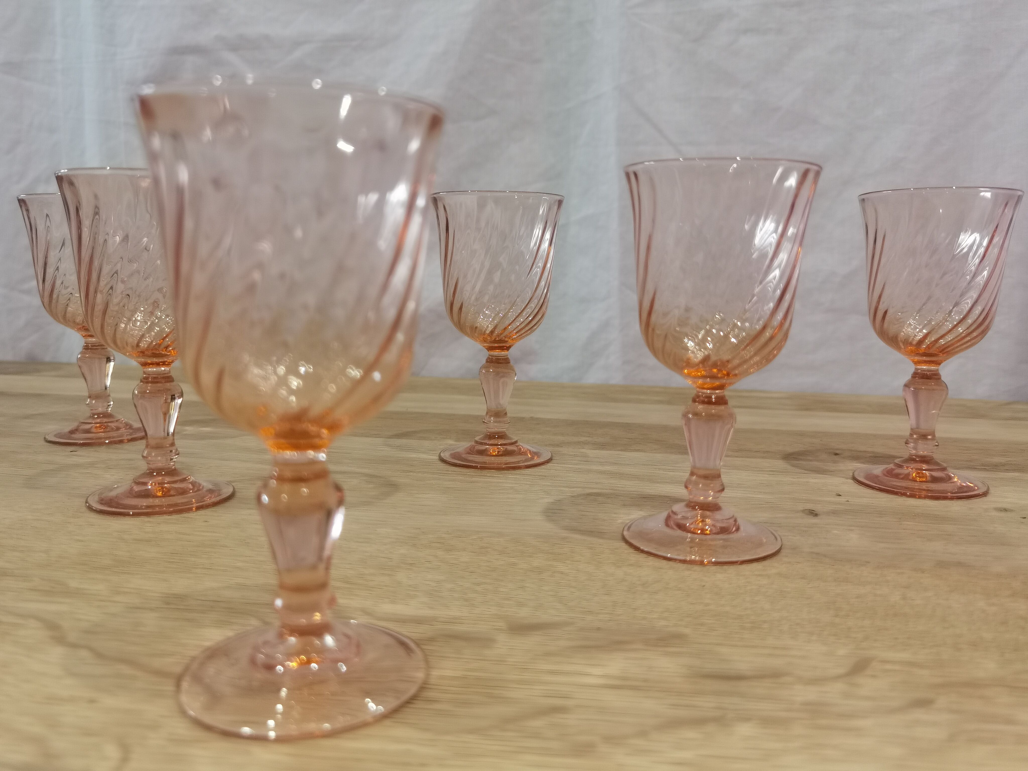6 glasses wine/aperitif Rosaline Arcoroc Luminarc