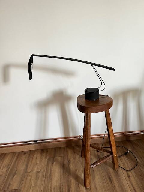 Italiana luce desk lamp Dove model, design Mario Barbaglia and Marco Colombo