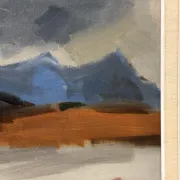 Original Swedish Oil on Canvas – “Landscape” by Ivar Hjertqvist – Vintage & Framed 74 × 65 cm (29" × 25.5")