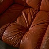Fauteuil en cuir années 1970
