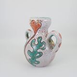 Large vase with handle by Daniel Etienne in Vallauros