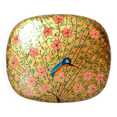 Lacquered & painted "peacock" box