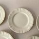 Set of 5 flat plates Sarreguemines – White earthenware – Bor
