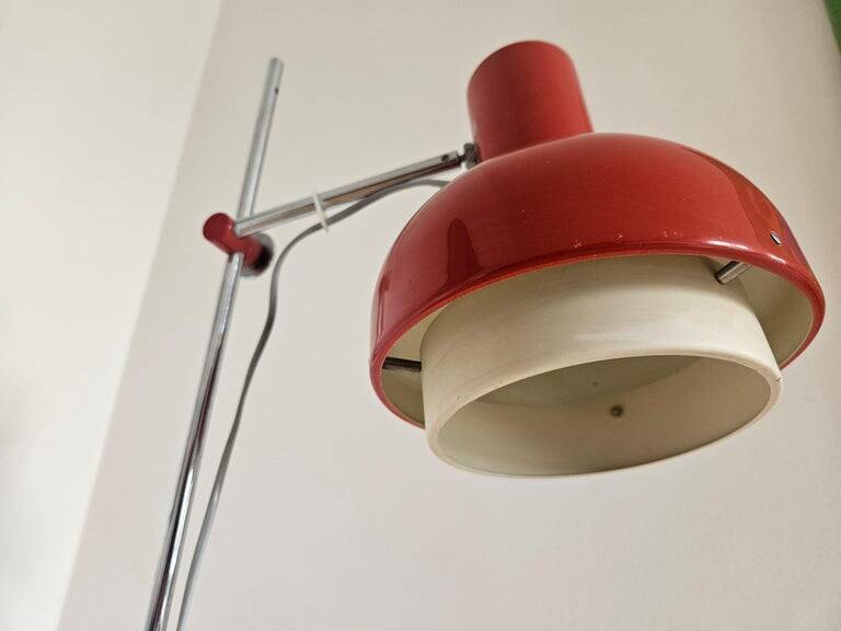 Mid Century Floor Adjiustable Lamp Napako, Josef Hurka, 1970s