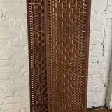 3-section rattan and wicker screen