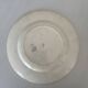 Flat plate, ironstone, Sarreguemines, blue flower - antique earthenware.