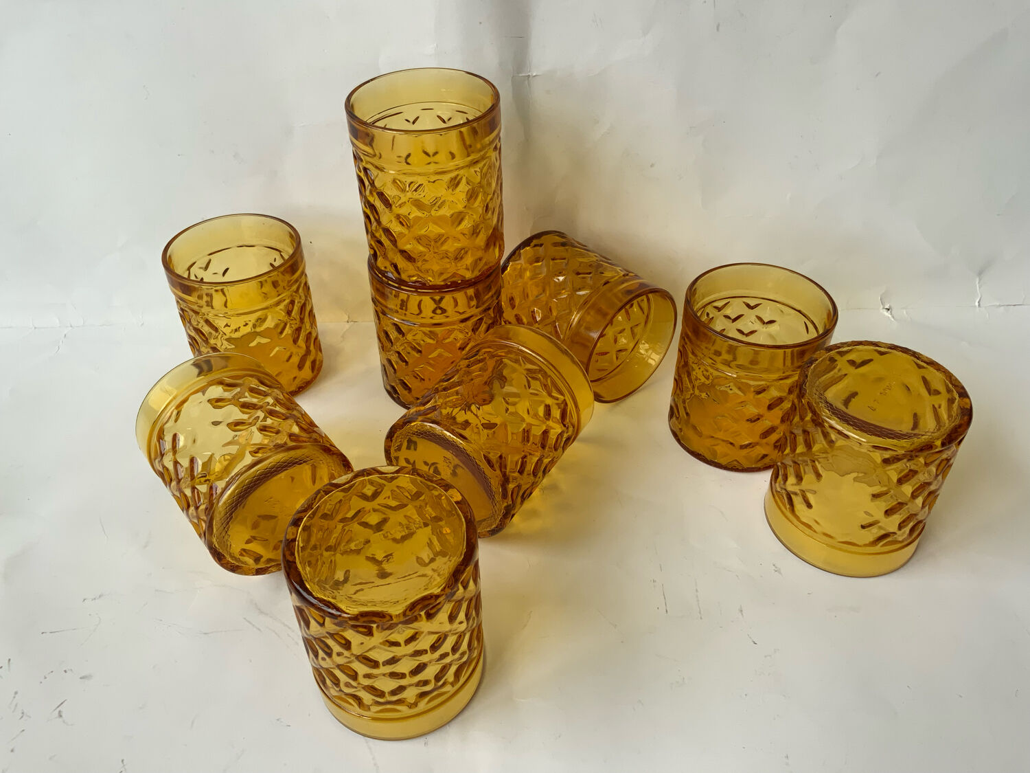 Vintage amber glasses