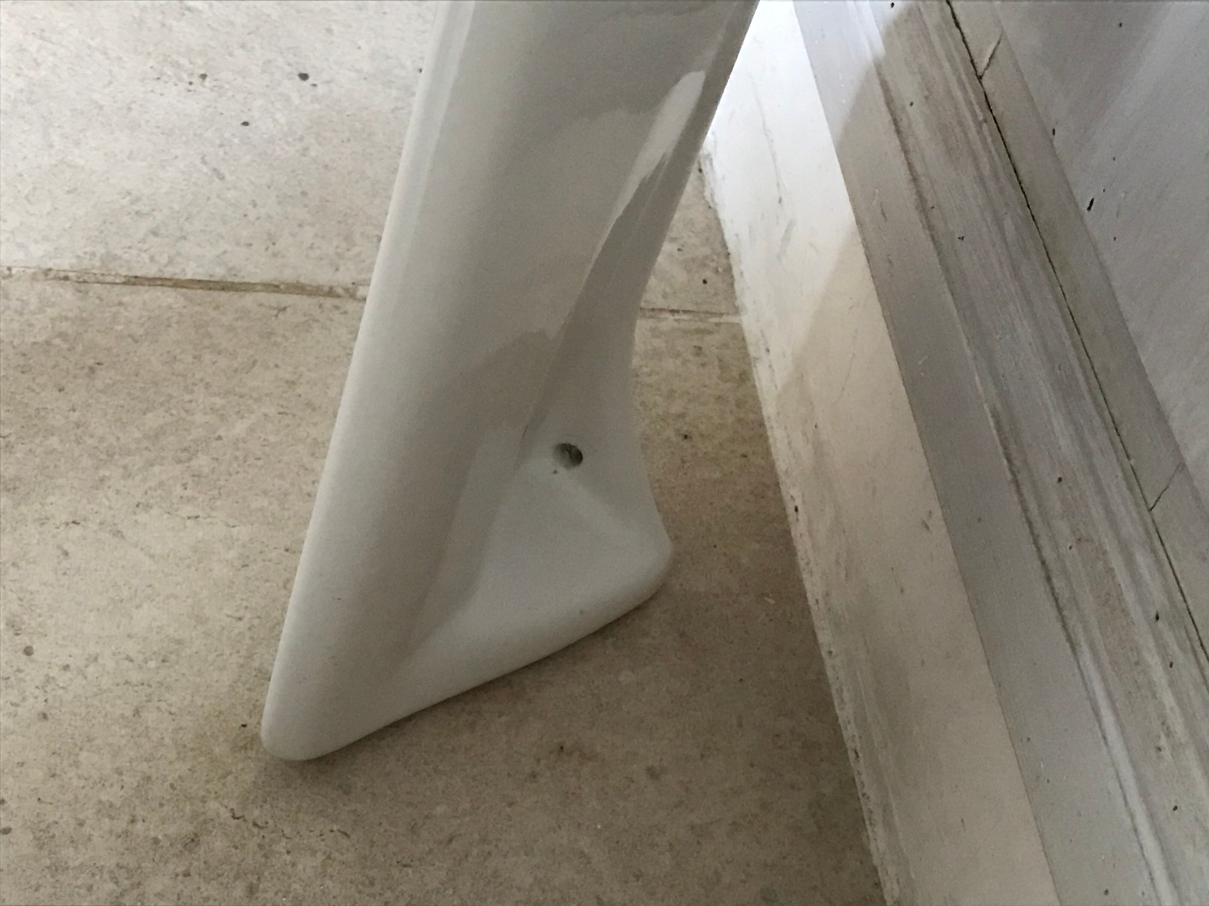 Vintage enamelled ceramic shelf