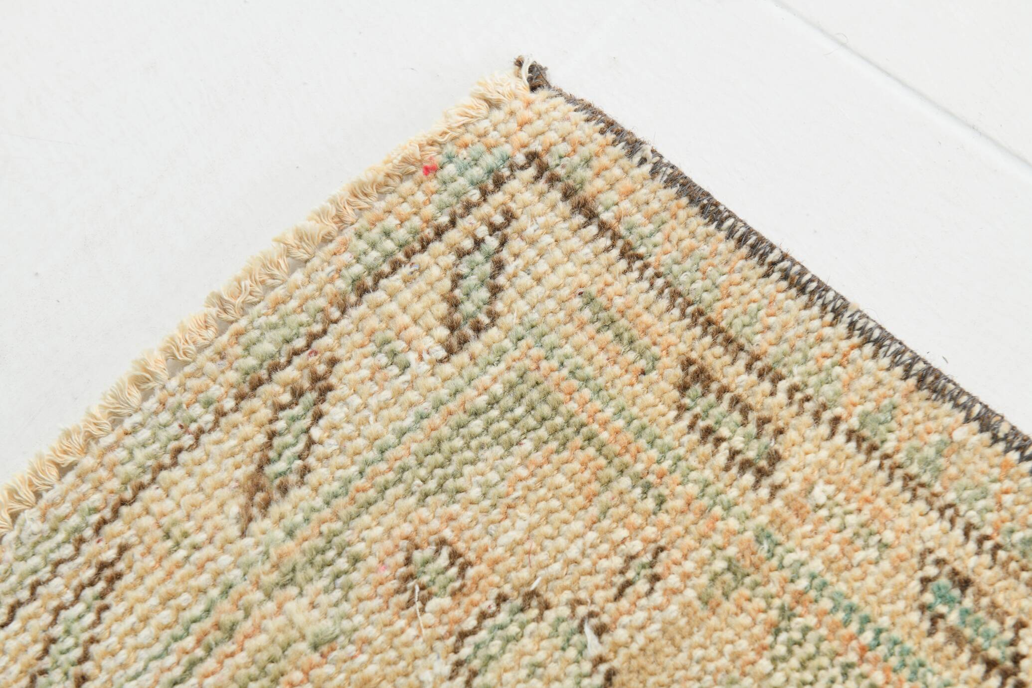 6x9 Peach Orange Turkish Vintage Rug, 192x288Cm