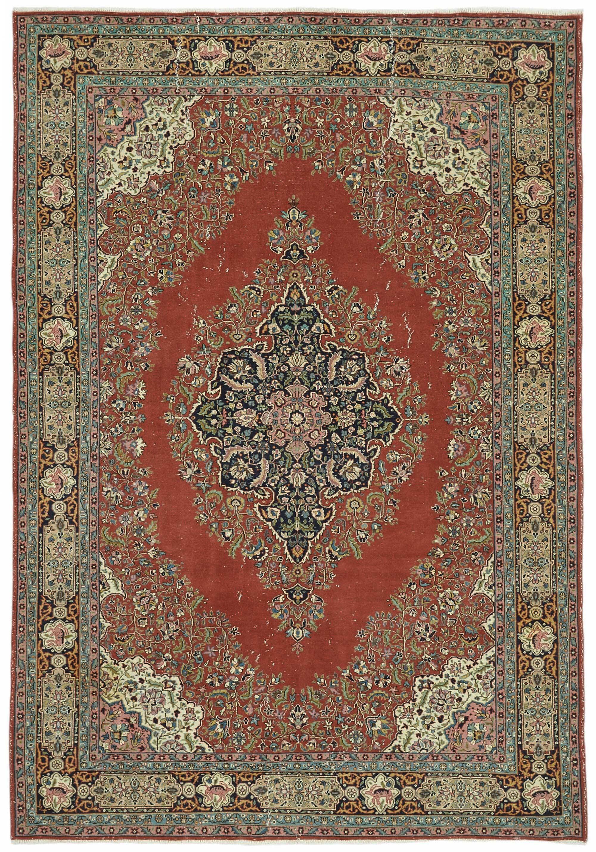 Turkish Wool Vintage Kayseri Rug 204 cm x 298 cm