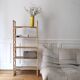vintage rattan shelf