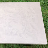 Coffee table concrete and black metal