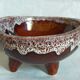 Ceramic tripod cup from accolay signed vintage