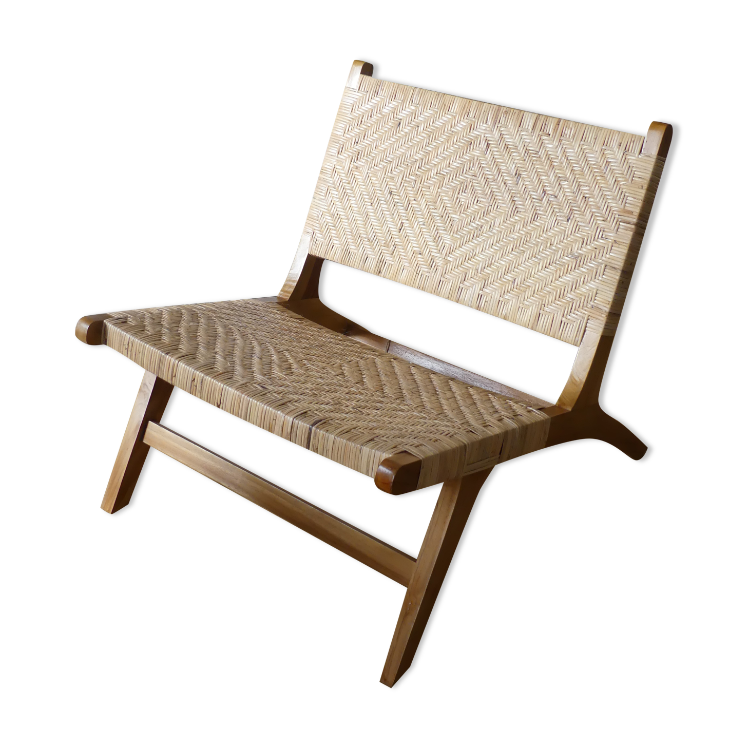 Rattan armchair and teak from bali