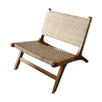 Rattan armchair and teak from bali
