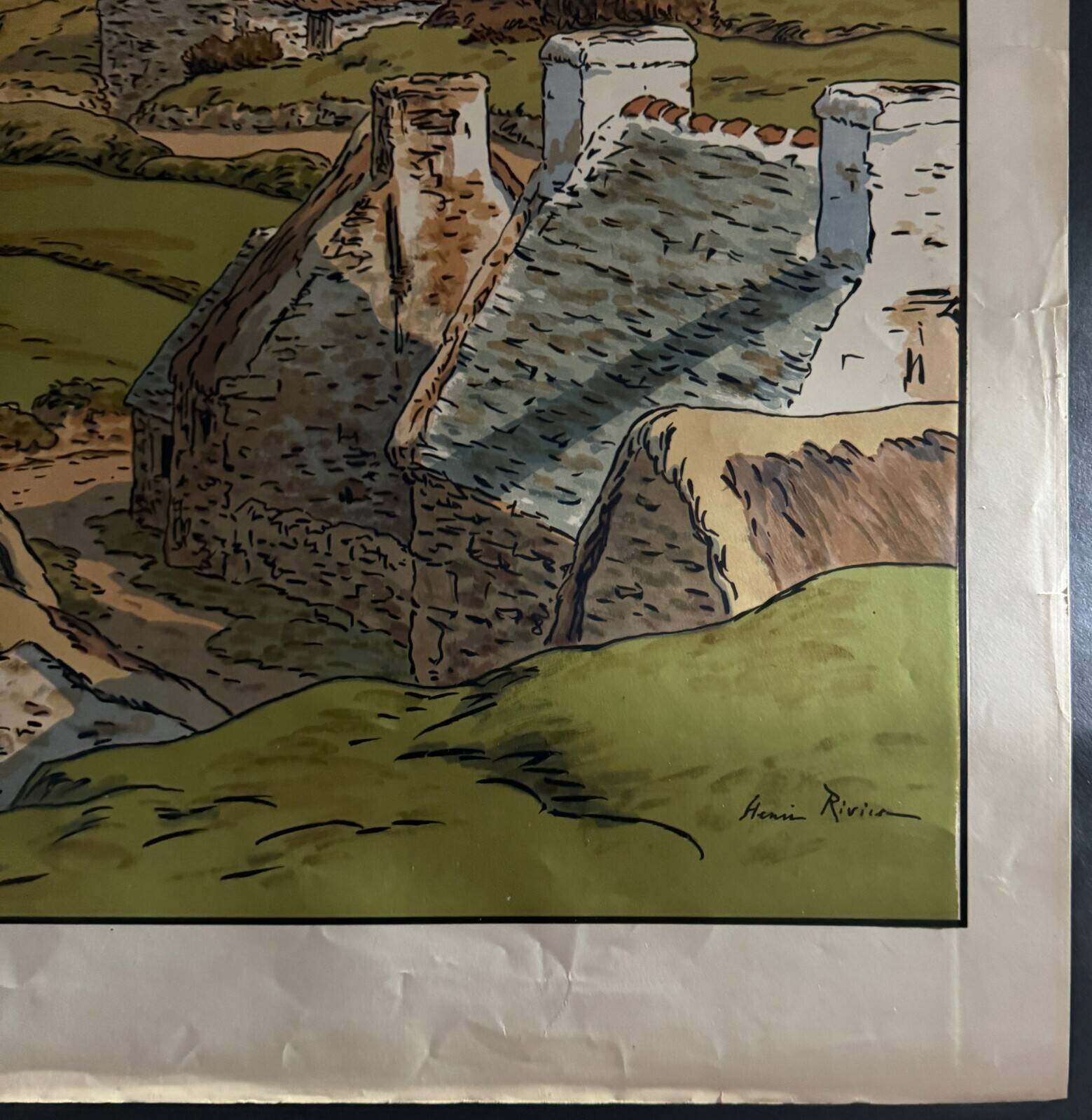 Lithograph by Henri Rivière Aspects of Nature - Le Vallon