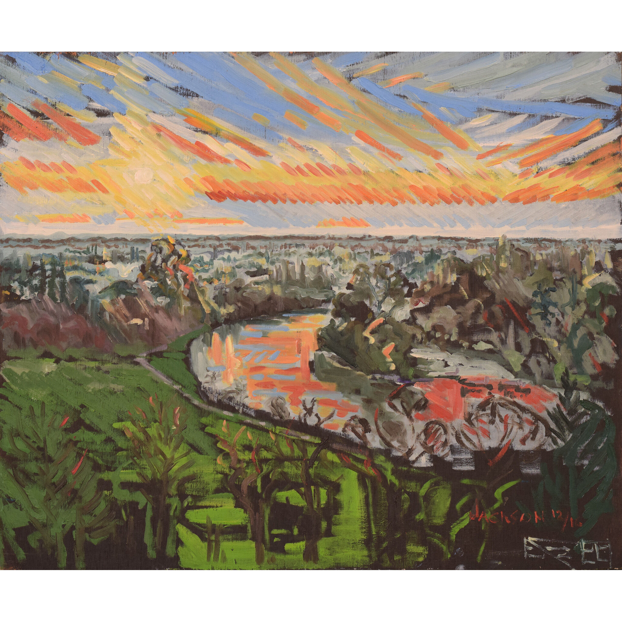 Richmond Terrace, December Sunset