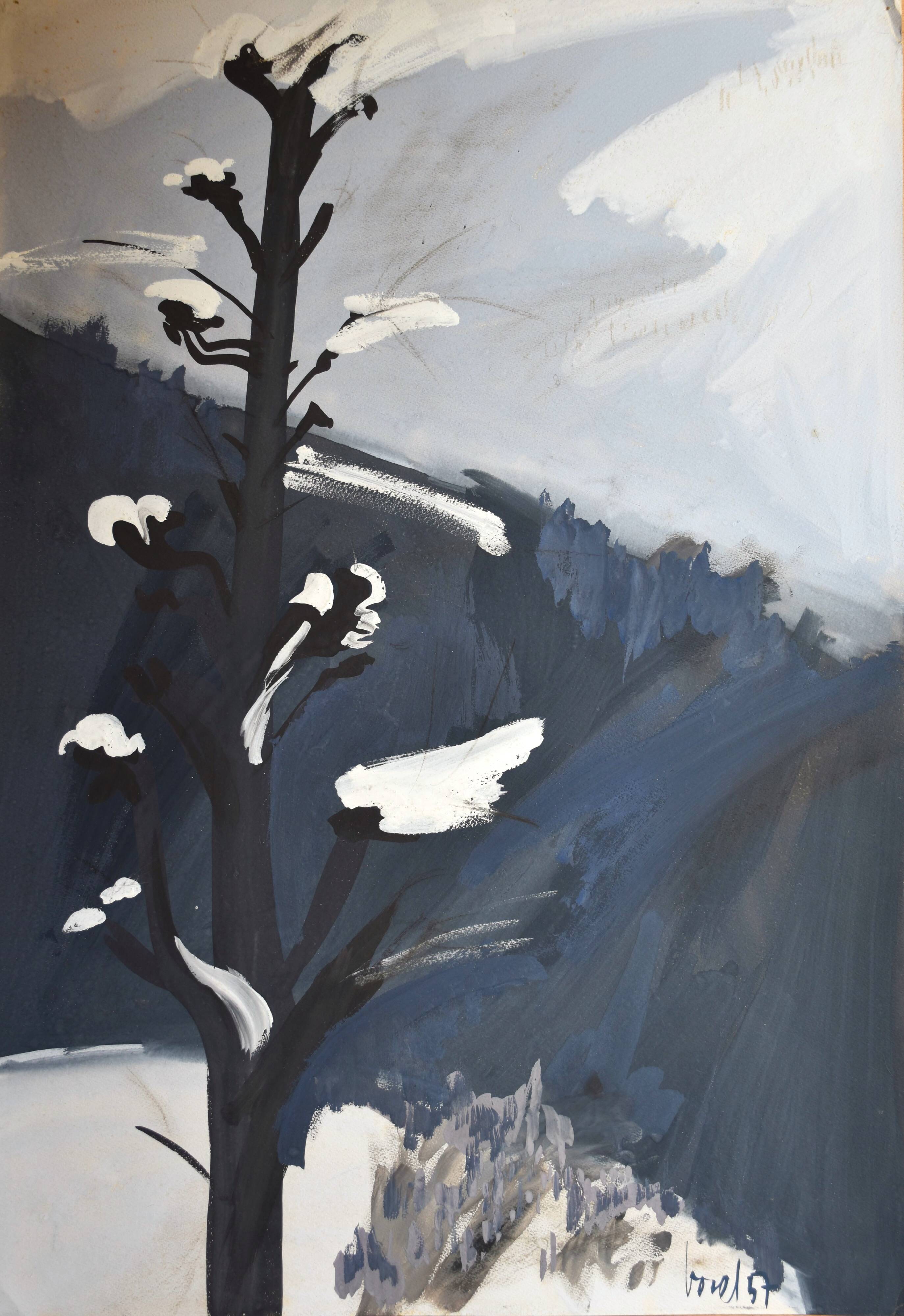 Jeannie Borel, Winter Landscape in Switzerland (1957)