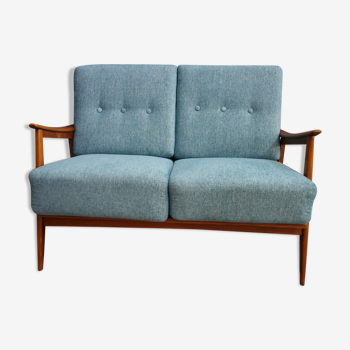 Two seat bleu sofa 1960