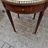 Mahogany hot water bottle table late XIX th