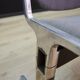 Grey aluminium bench, Danish design, 1960s, production: Denmark