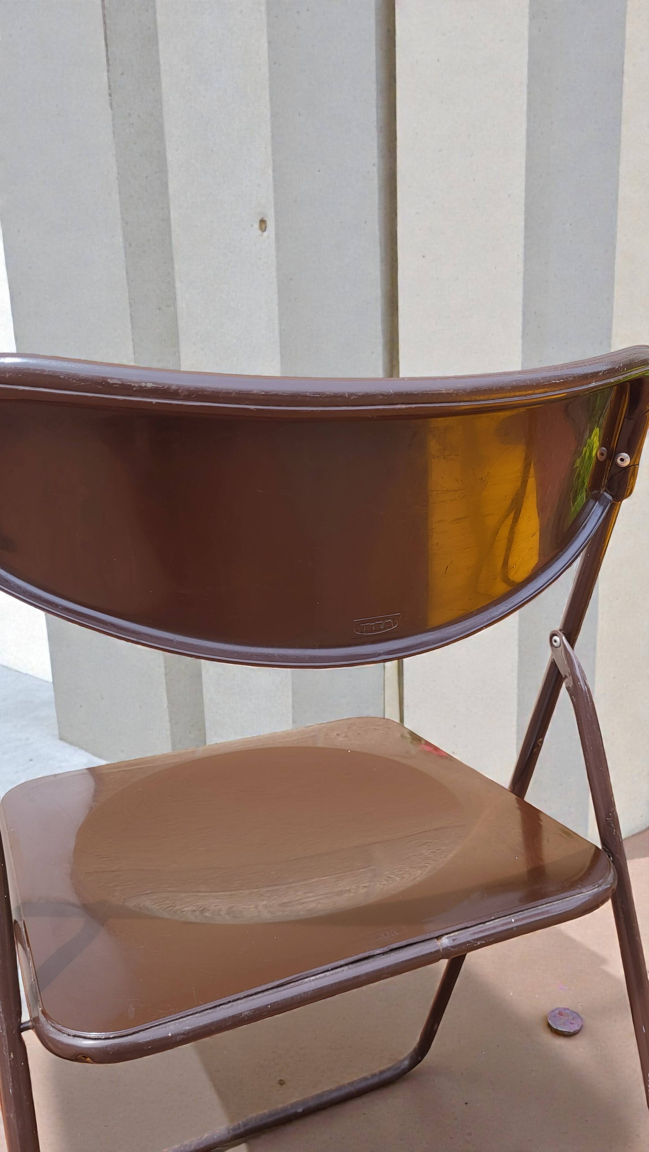 Pair of IKEA folding chairs from the 1980s