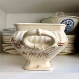 Brown ironstone soup tureen and vegetable dish