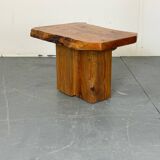 Table d'appoint de style brutaliste japonais, wabi-sabi, milieu du siècle, années 1960