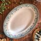 Large oval dish, ironstone