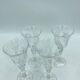 4 verres en cristal ciselés. Berlin Kusak Cut Glass Works.