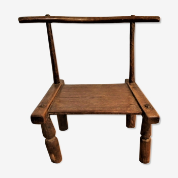 Old African low chair