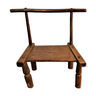 Old African low chair