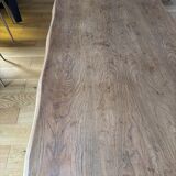 Brutalist elm table