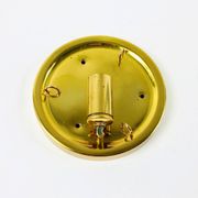 Crystal & gilt brass flush mount from palwa, germany, 1970s