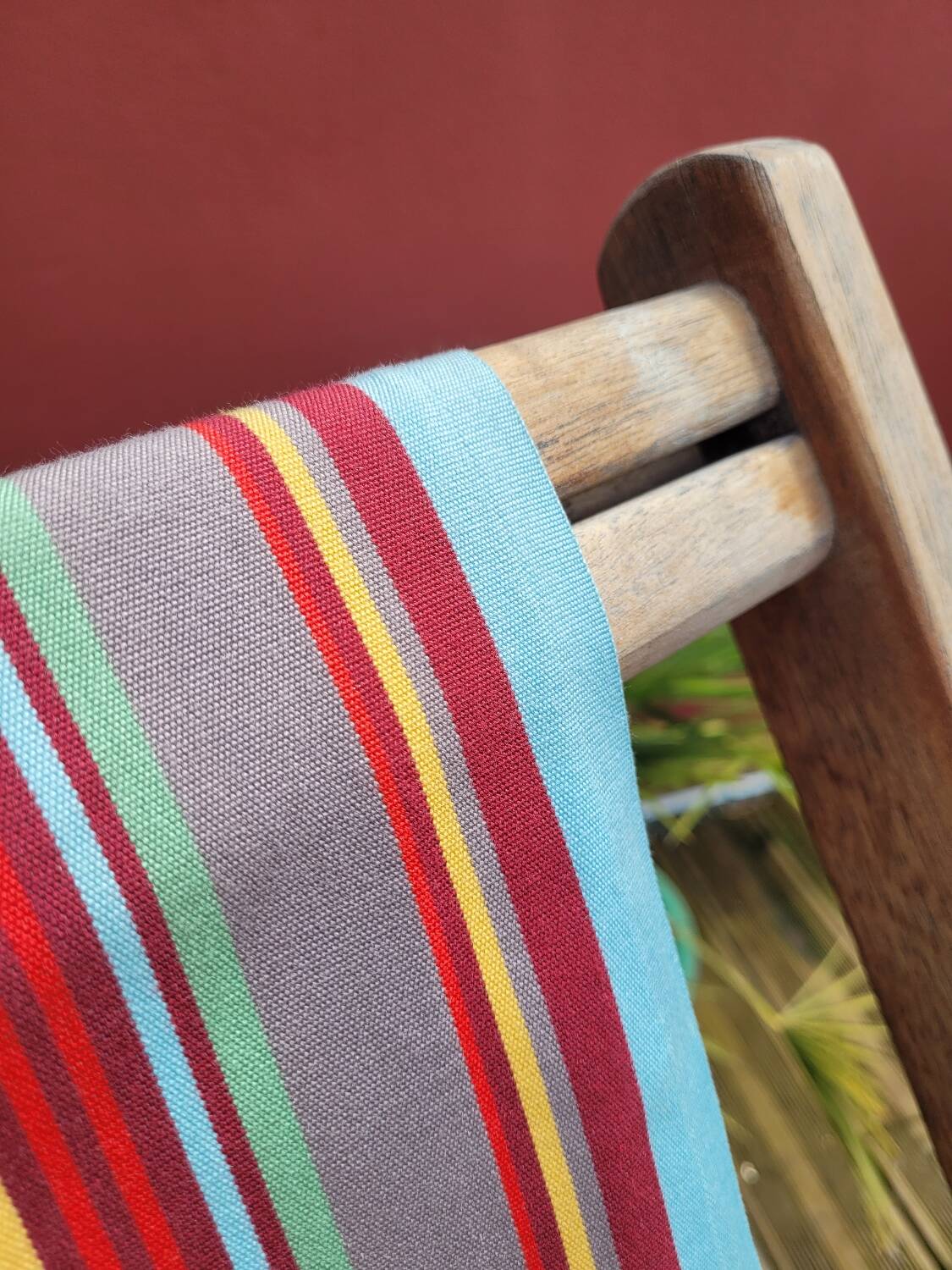 Pair of Roland Vlaemynck bayadere canvas loafers